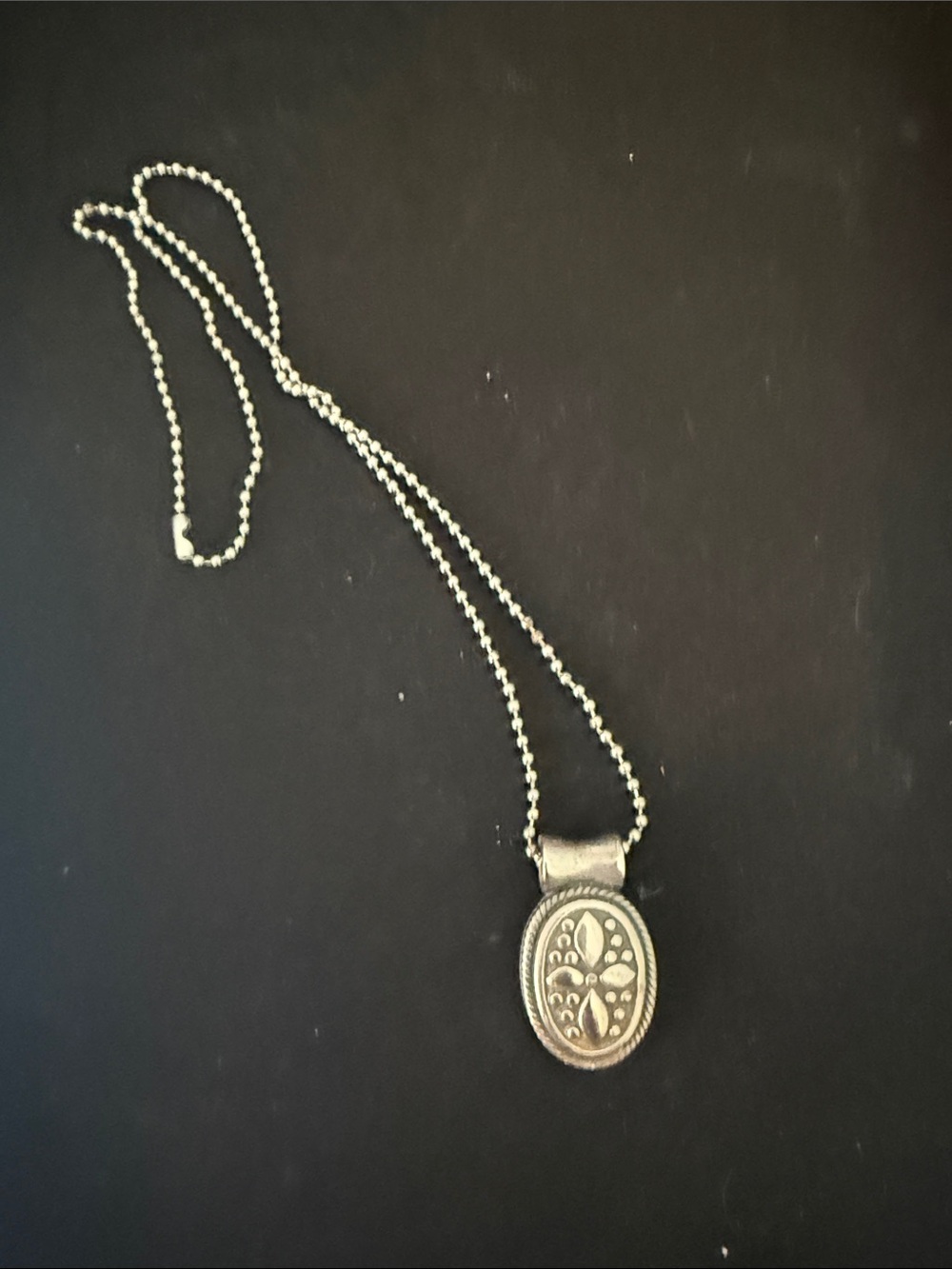 Vintage Signed ROMAN Silver Tone Medallion Pendant Necklace